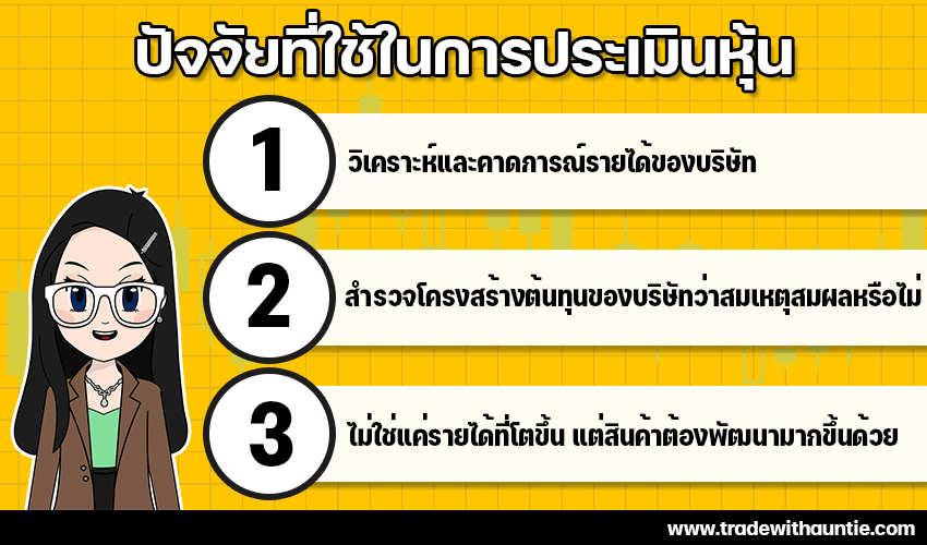 ปัจจัยที่ใช้ในการประเมินหุ้น ปัจจัยที่ใช้ในการประเมินหุ้น
