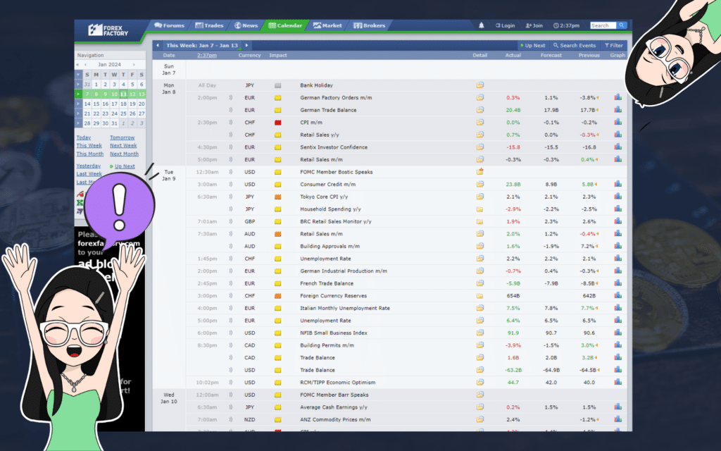 Forex calendar ปฏิทินเศรษฐกิจ Forex Factory