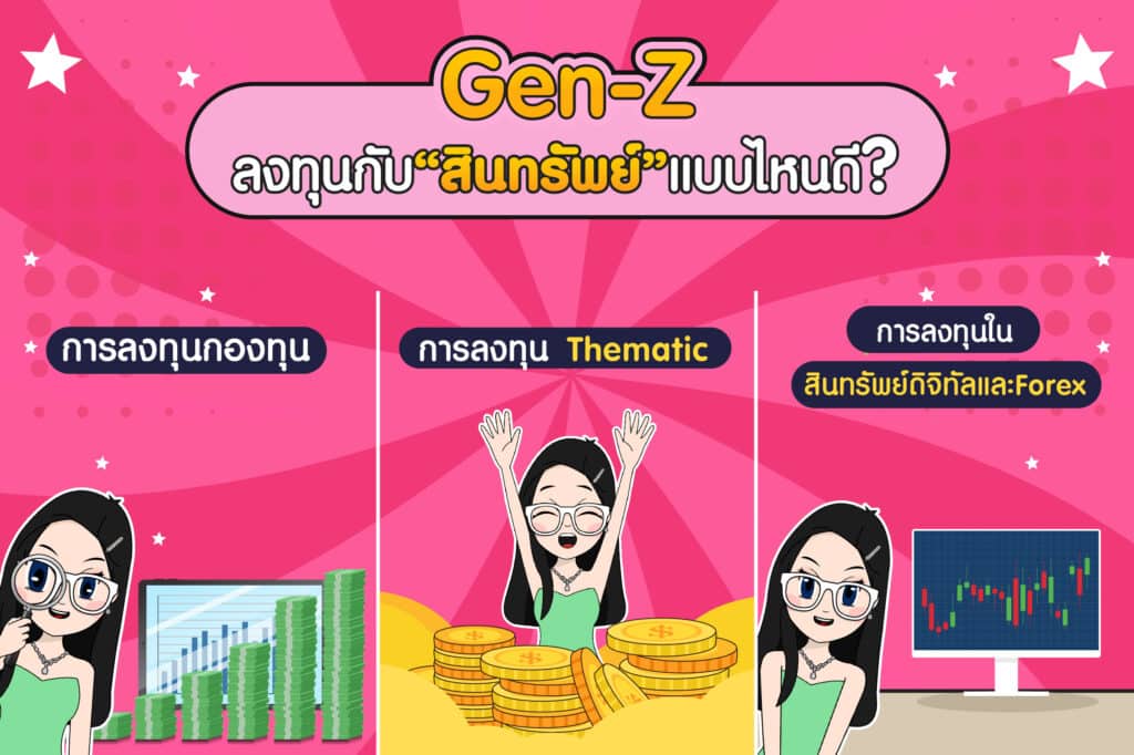 Gen-Z ลงทุนกับสินทรัพย์แบบไหนดี Gen-Z ลงทุนกับสินทรัพย์แบบไหนดี