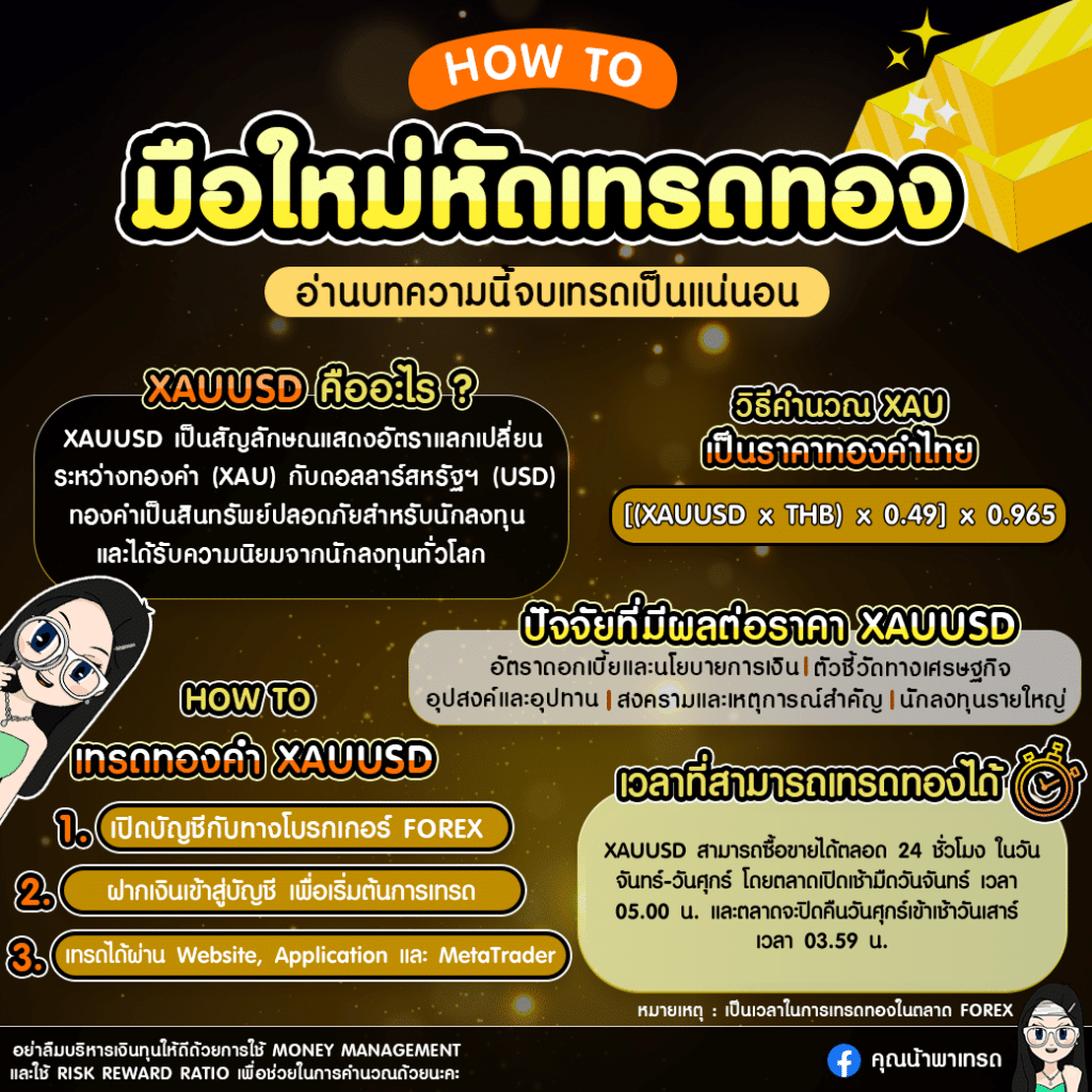 XAUUSD 101 : มือใหม่หัดเทรดทอง มือใหม่หัดเทรดทอง XAUUSD อย่างไร?