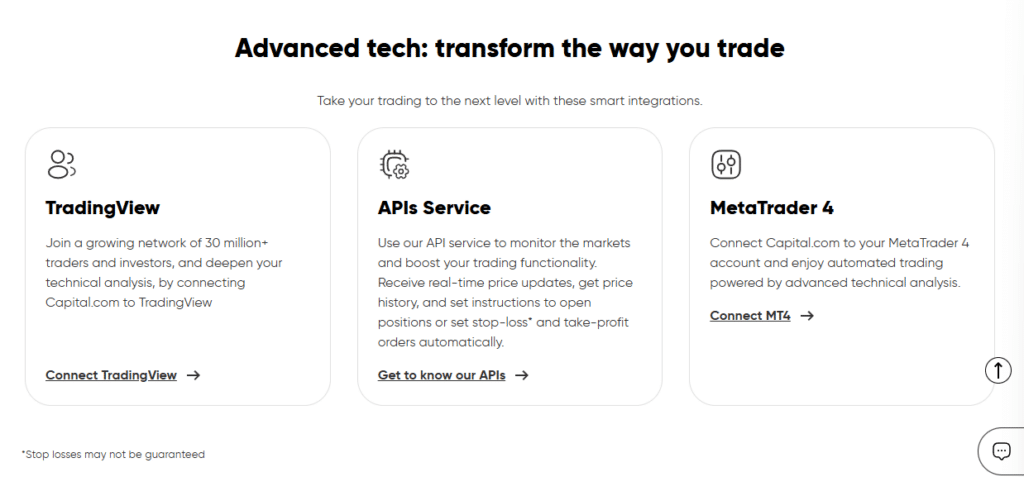Platform ที่รองรับของ Capital.com Platform ที่รองรับของโบรกเกอร์ Capital.com