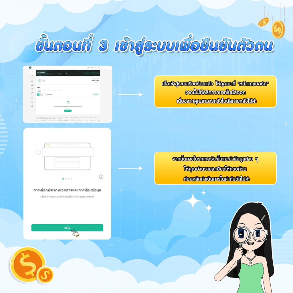 เปิดบัญชีกับ IUX เปิดบัญชี IUX ขั้นตอนที่ 3 เข้าหน้าแดชบอร์ด ยืนยันตัวตน